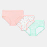 'Mira' Girls Beginner Camisole | Premium Cotton | Full Coverage | Comfort Fit | 4-10 Years & Multi striped Brief Bundle