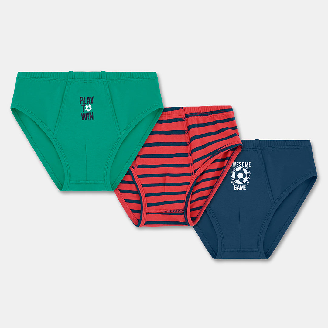 Boy's Cotton Briefs 3 Pack