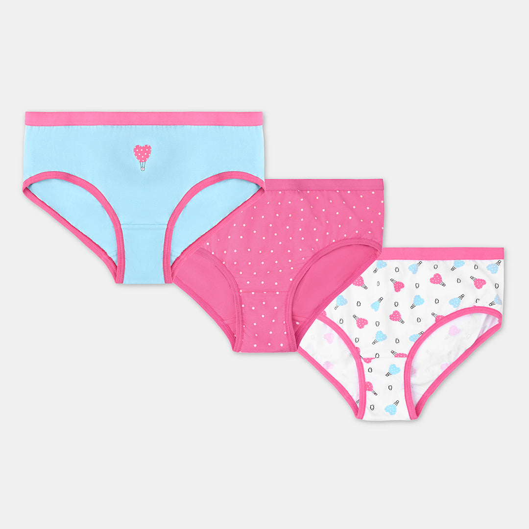 Girl's Cotton Panties/ Briefs 3 Pack