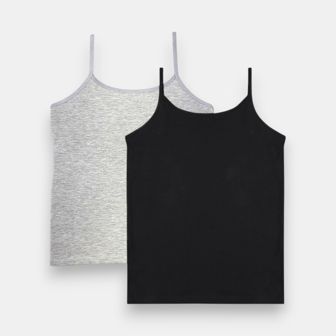 'Maya' Girl’s Camisole | In-built bra | Premium Cotton | Non Padded | Full Coverage | 8 - 16 Years