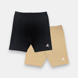 'Arya' Girls Inner Shorts I Gentle Fabric covered Elastic I 4-way stretch premium cotton I 2 Pack