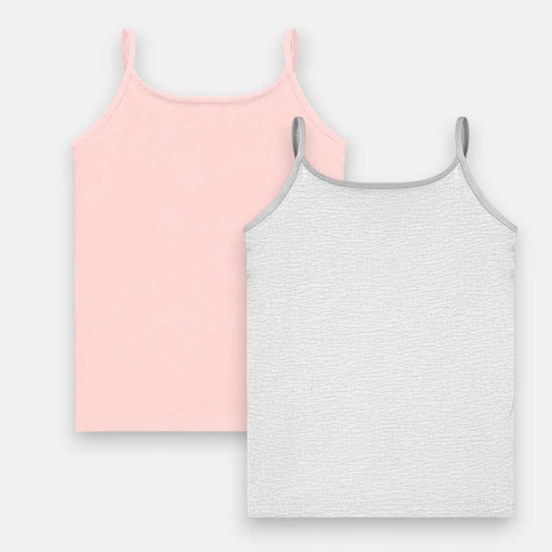 'Maya' Girl’s Camisole | In-built bra | Premium Cotton | Non Padded | Full Coverage | 8 - 16 Years