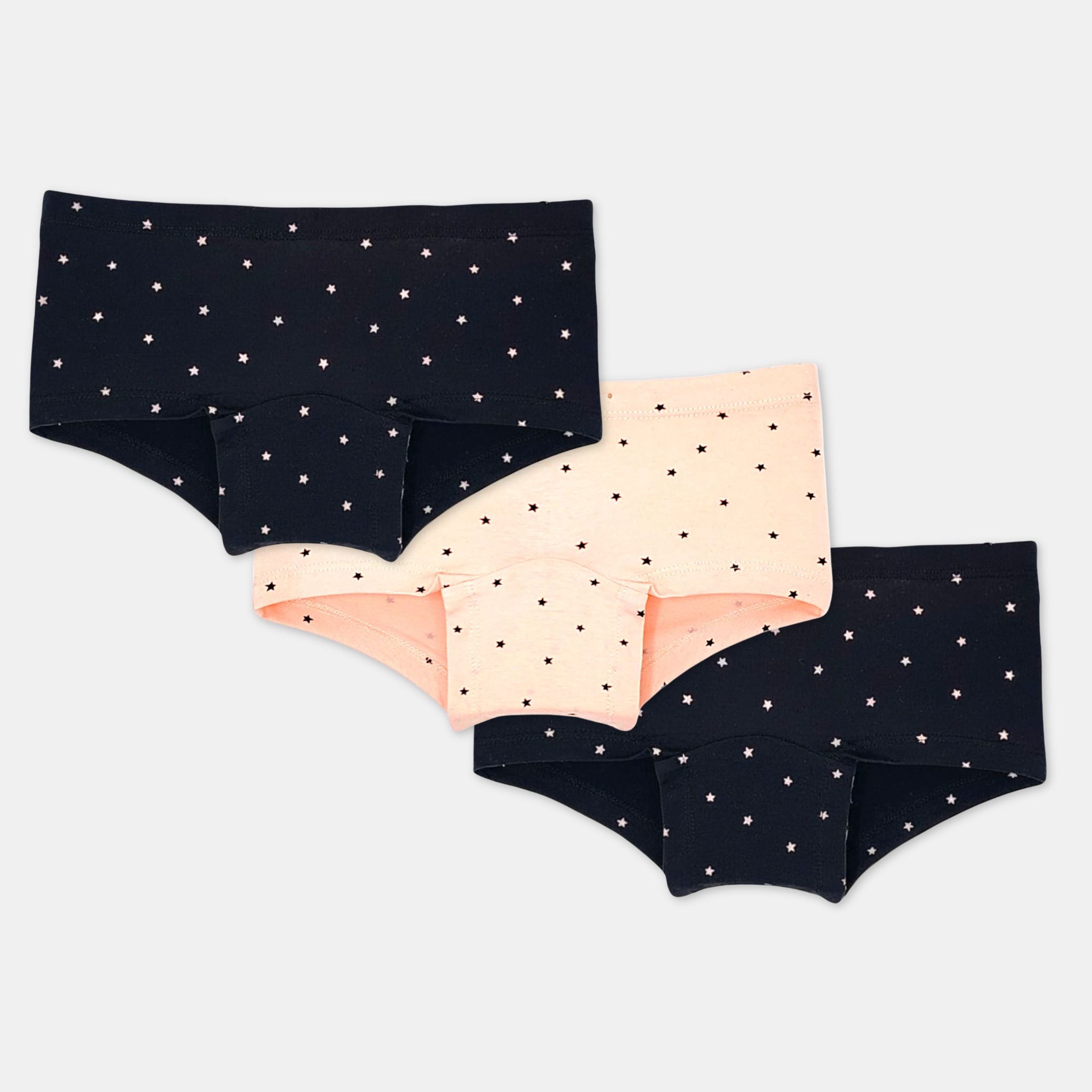 Girl's Cotton Boxer Brief 3 Pack