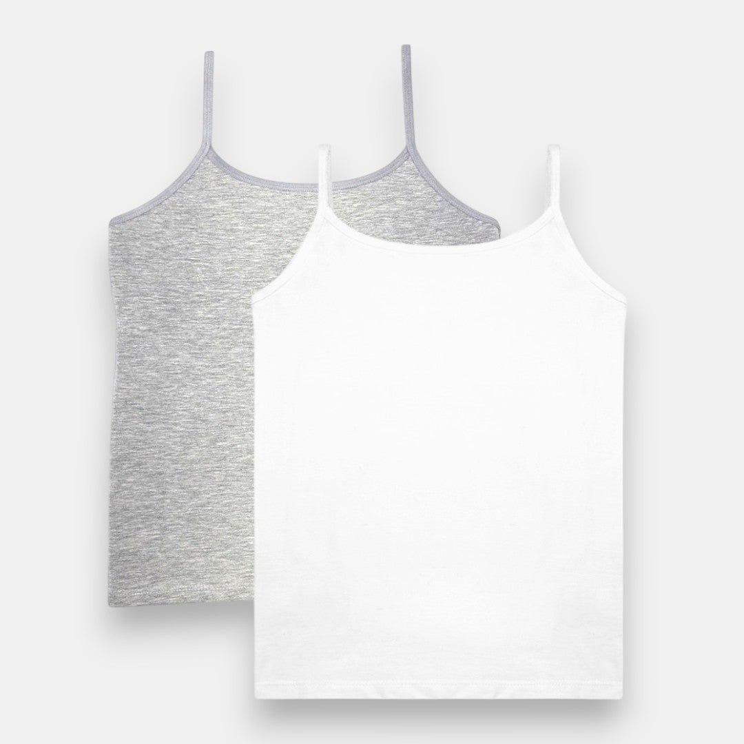 'Maya' Girl’s Camisole | In-built bra | Premium Cotton | Non Padded | Full Coverage | 8 - 16 Years