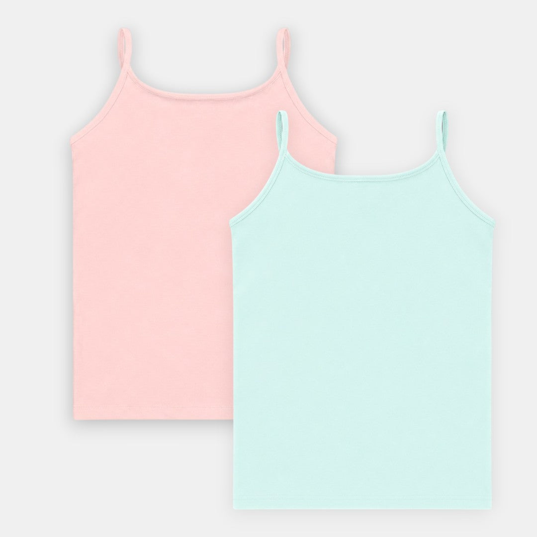 'Maya' Girl’s Camisole | In-built bra | Premium Cotton | Non Padded | Full Coverage | 8 - 16 Years