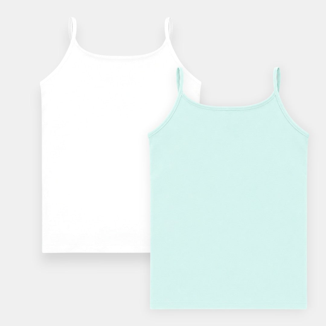 'Maya' Girl’s Camisole | In-built bra | Premium Cotton | Non Padded | Full Coverage | 8 - 16 Years
